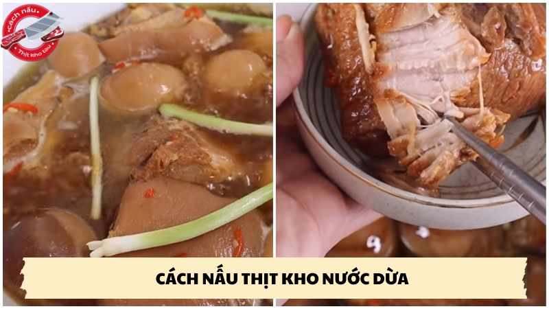 cách nấu thịt kho nước dừa